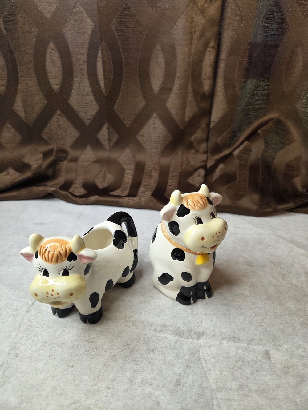 Holstine Ceramic Cow Sugar And Creamer Set By Houston Harvest Country Kitchen
